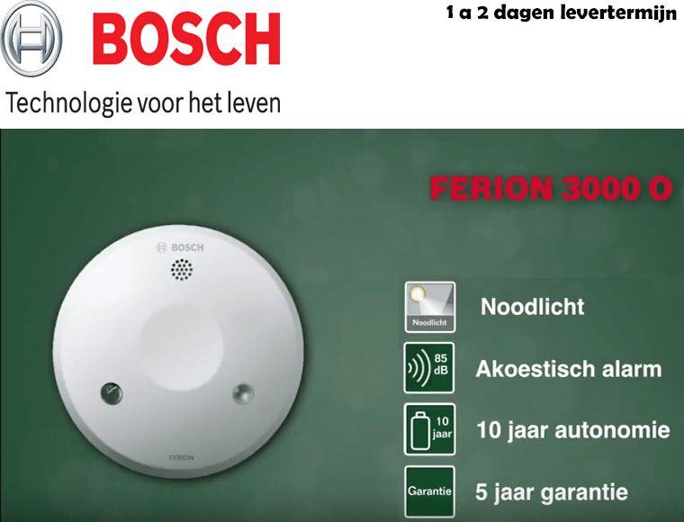 Lifestyle Deal - Bosch Rookmelder - 10 Jaar Batterij Leversduur Lifestyle Deal - Bosch Rookmelder - 10 Jaar Batterij Leversduur