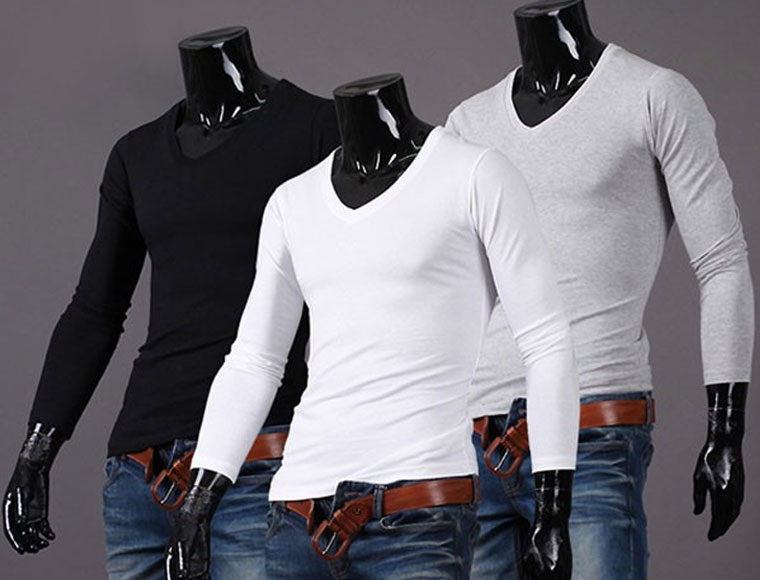 Lifestyle Deal - Comfortabel Heren T-shirt Met Lange Mouwen Verkrijgbaar In 3 Kleuren Lifestyle Deal - Comfortabel Heren T-shirt Met Lange Mouwen Verkrijgbaar In 3 Kleuren