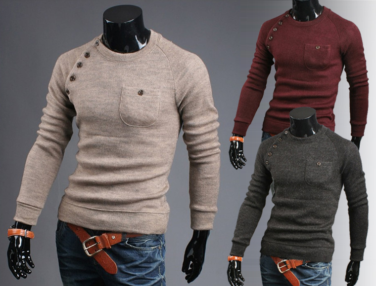 Lifestyle Deal - Comfortabele Trendy Herentrui In 3 Kleuren Lifestyle Deal - Comfortabele Trendy Herentrui In 3 Kleuren