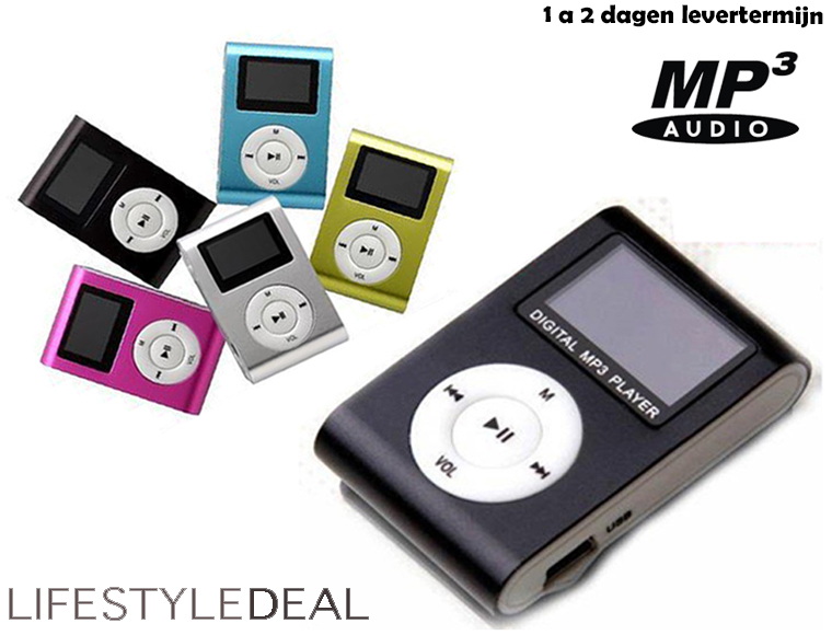 Lifestyle Deal - Compacte Mp3 Met Lcd Beeldscherm