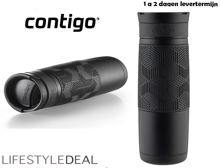 Lifestyle Deal - Contigo Thermische Drinkbeker - Zwart - 470 Ml Lifestyle Deal - Contigo Thermische Drinkbeker - Zwart - 470 Ml