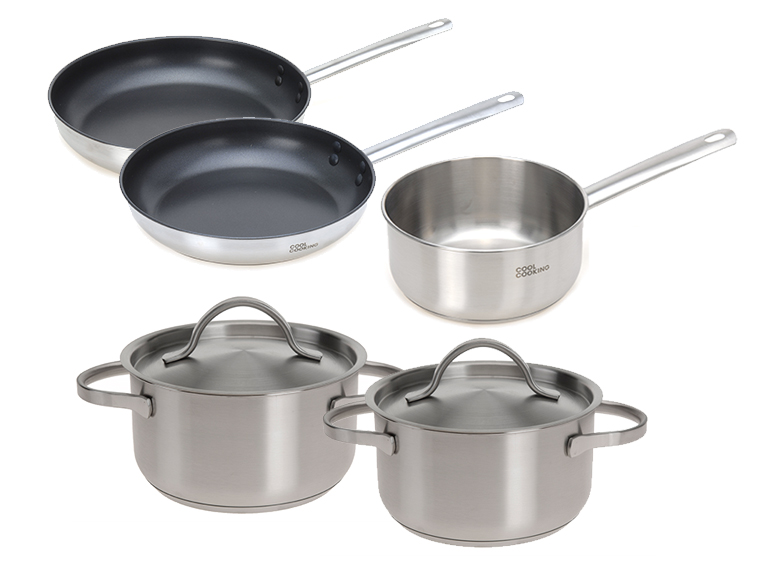 Lifestyle Deal - Cool Cooking 5-Delige Pannenset Lifestyle Deal - Cool Cooking 5-Delige Pannenset