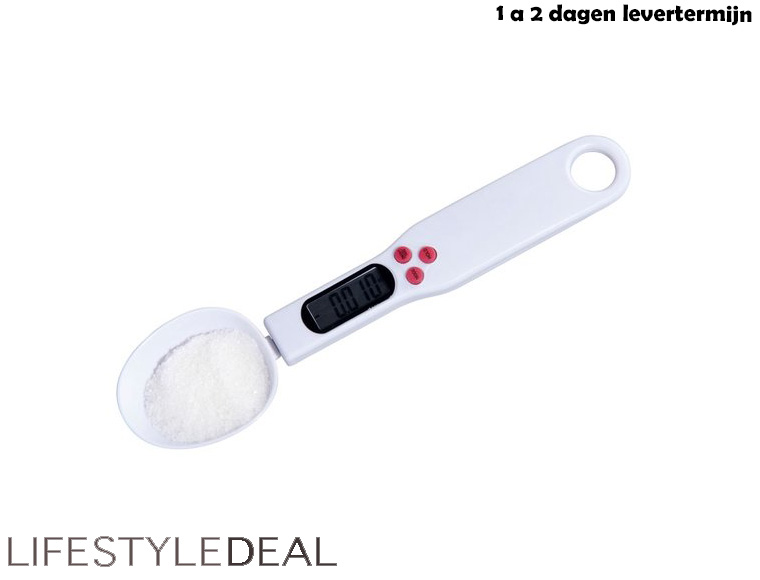 Lifestyle Deal - Cuisinier Digitale Lepel-Weegschaal Lifestyle Deal - Cuisinier Digitale Lepel-Weegschaal