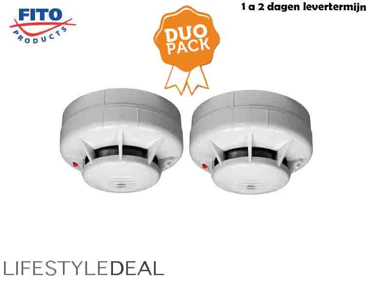 Lifestyle Deal - Duopack Fito Professionele Optische Rookmelders Lifestyle Deal - Duopack Fito Professionele Optische Rookmelders