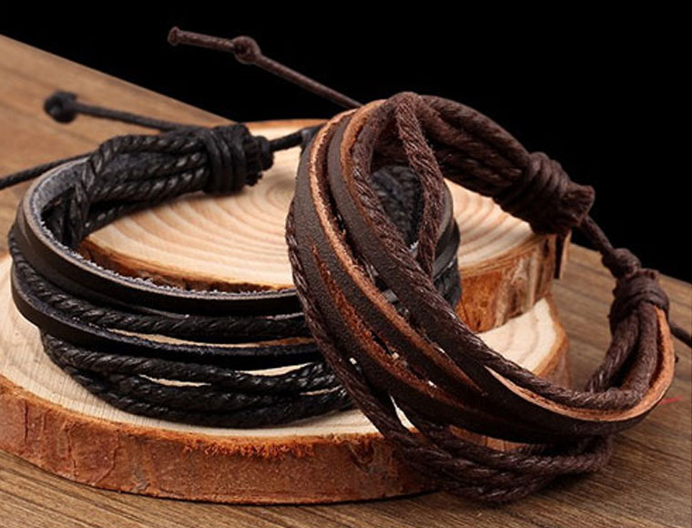 Lifestyle Deal - Echt Lederen Armband In Bruin Of Zwart Lifestyle Deal - Echt Lederen Armband In Bruin Of Zwart