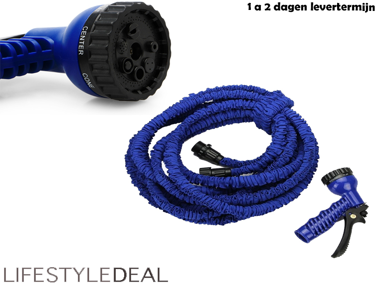 Lifestyle Deal - Elastische Flexibele (Tuin) Slang 30 Meter Lifestyle Deal - Elastische Flexibele (Tuin) Slang 30 Meter