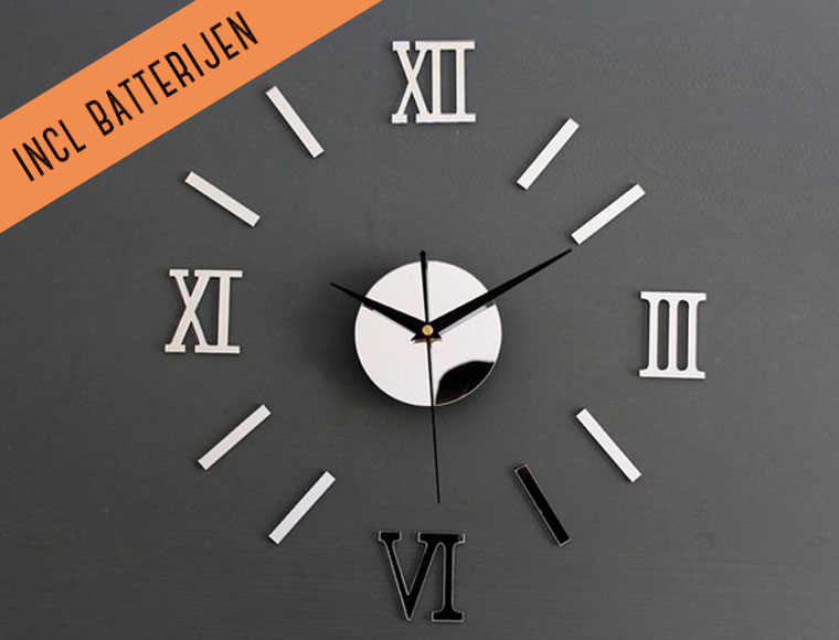 Lifestyle Deal - Exclusieve Muursticker Klok Lifestyle Deal - Exclusieve Muursticker Klok