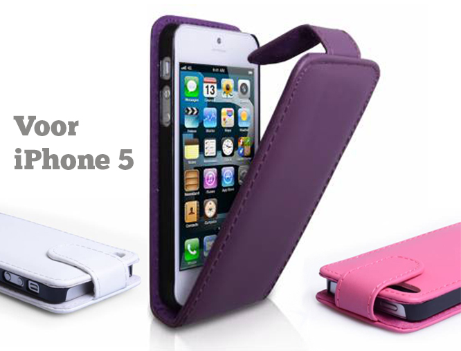 Lifestyle Deal - Flip Case Voor Iphone 5 In Diverse Kleuren Lifestyle Deal - Flip Case Voor Iphone 5 In Diverse Kleuren
