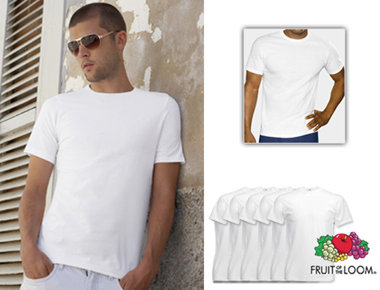 Lifestyle Deal - Fruit Of The Loom T-shirts 6 Stuks Lifestyle Deal - Fruit Of The Loom T-shirts 6 Stuks