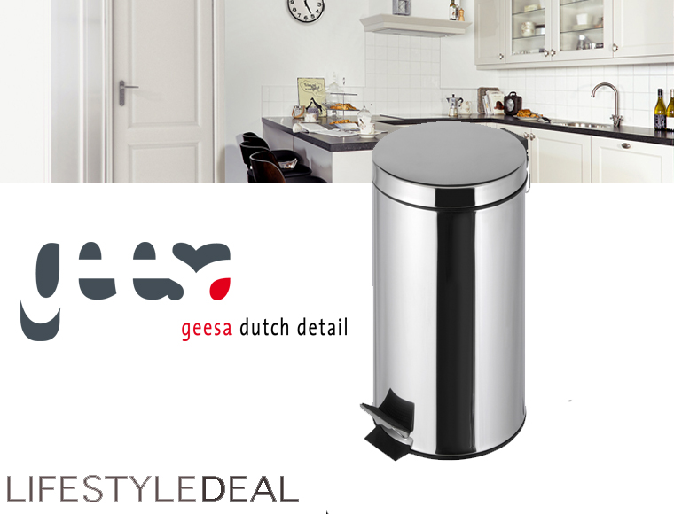 Lifestyle Deal - Geesa Pedaalemmer, 12 L, Rvs Gepolijst