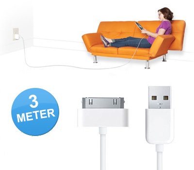 Lifestyle Deal - Gratis Usb-kabel 3 Meter Voor Iphone/ipad/ipod Lifestyle Deal - Gratis Usb-kabel 3 Meter Voor Iphone/ipad/ipod