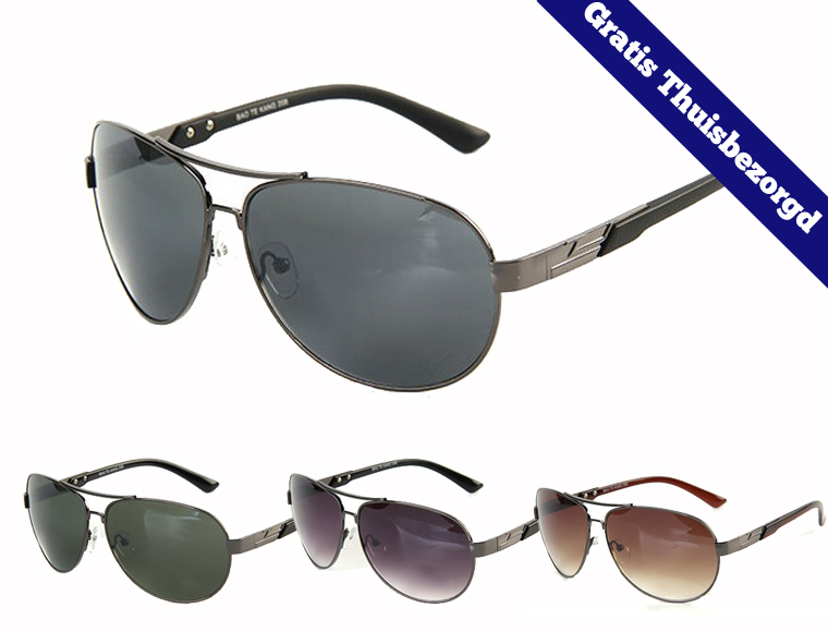 Lifestyle Deal - Hippe Piloten Zonnebril In 4 Kleuren Lifestyle Deal - Hippe Piloten Zonnebril In 4 Kleuren