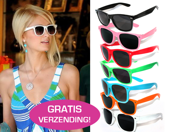 Lifestyle Deal - Hippe Wayfarer-look Zonnebril In 7 Kleuren