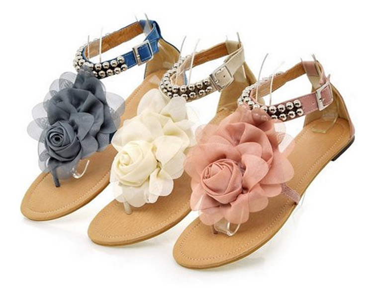 Lifestyle Deal - Ibiza Flower Sandalen In 3 Kleuren Lifestyle Deal - Ibiza Flower Sandalen In 3 Kleuren
