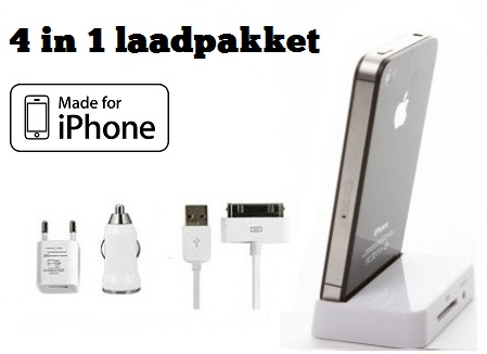 Lifestyle Deal - Iphone Laadpakket 4 In1