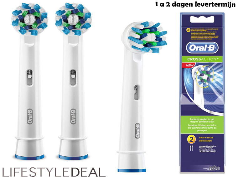 Lifestyle Deal - Kast Uitverkocht! Nu: Oral-B Cross Action Opzetborstel 2 St. Lifestyle Deal - Kast Uitverkocht! Nu: Oral-B Cross Action Opzetborstel 2 St.