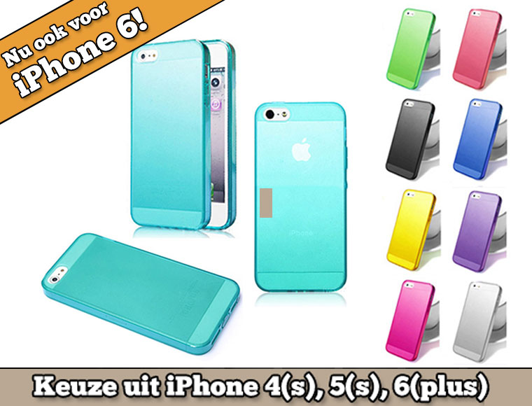 Lifestyle Deal - Kleurrijke Siliconen Bescherm-Hoesjes Voor Iphone 4/4S, 5/5S En 6(Plus)