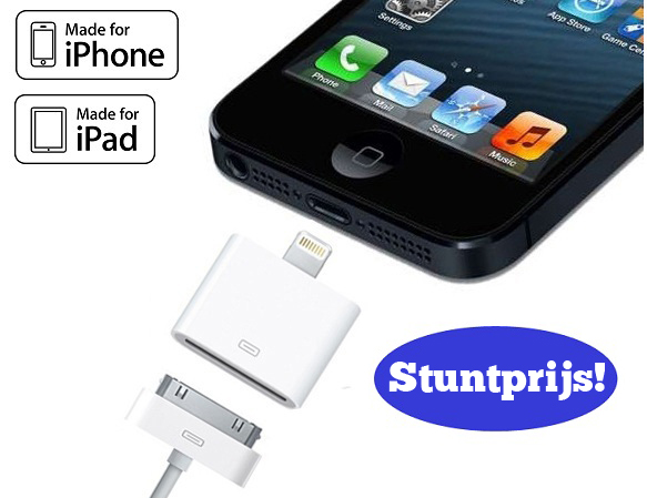 Lifestyle Deal - Lightning Adapter Voor O.a. Iphone 5 En Ipad Mini