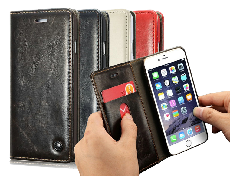 Lifestyle Deal - Luxe Lederen Beschermcase Voor Iphone 5/5S, 6 En 6+ Lifestyle Deal - Luxe Lederen Beschermcase Voor Iphone 5/5S, 6 En 6+