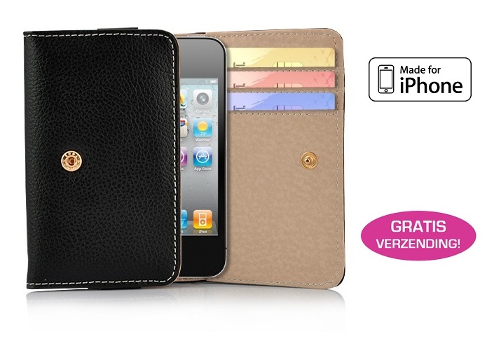 Lifestyle Deal - Luxe Lederen Iphone Wallet Lifestyle Deal - Luxe Lederen Iphone Wallet