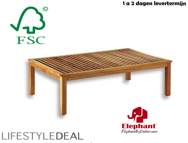 Lifestyle Deal - Luxe Loungetafel Hardhout Buiten 130X80cm, 40 Cm Hoog Lifestyle Deal - Luxe Loungetafel Hardhout Buiten 130X80cm, 40 Cm Hoog