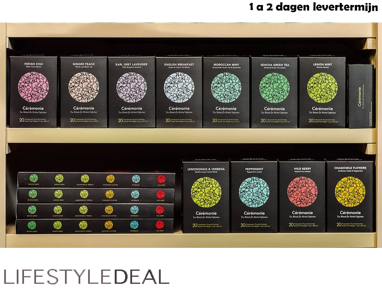 Lifestyle Deal - Luxe Theesoorten (Pakket) 130 Stuks Lifestyle Deal - Luxe Theesoorten (Pakket) 130 Stuks