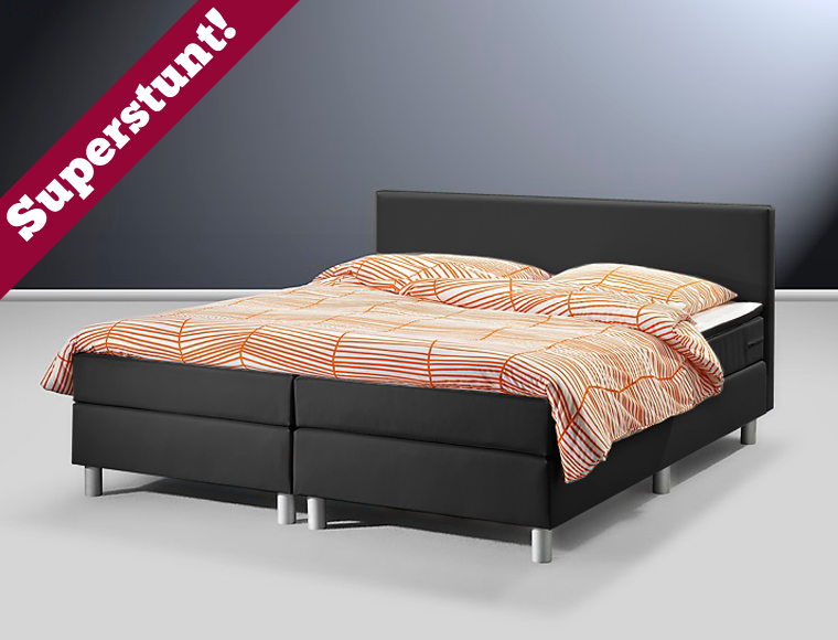 Lifestyle Deal - Luxe Tweepersoons Boxspringset Incl. Hoofdbord En Bonell-vering Matras