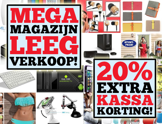 Lifestyle Deal - Mega Magazijn Leegverkoop: 20% Extra Kassakorting! Lifestyle Deal - Mega Magazijn Leegverkoop: 20% Extra Kassakorting!