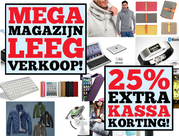 Lifestyle Deal - Mega Magazijn Leegverkoop: 25% Extra Kassakorting! Lifestyle Deal - Mega Magazijn Leegverkoop: 25% Extra Kassakorting!