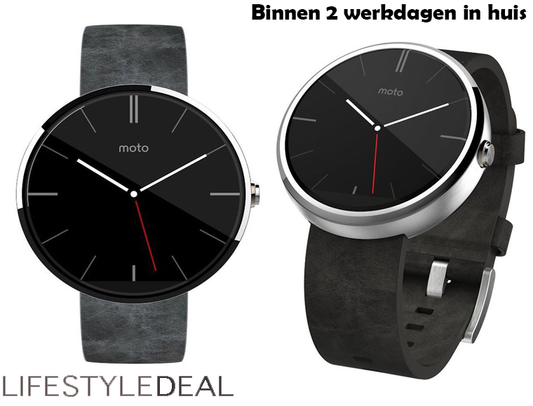 Lifestyle Deal - Motorola Moto 360 Grijs Lifestyle Deal - Motorola Moto 360 Grijs