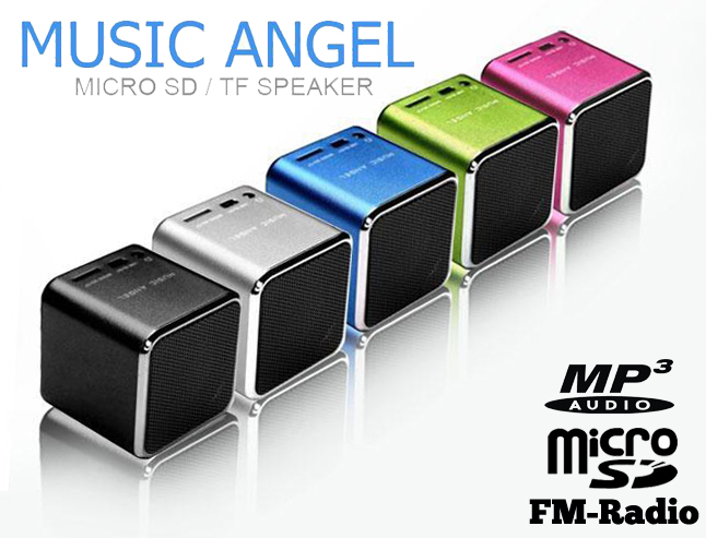 Lifestyle Deal - Music Angel Mini Speaker In 5 Verschillende Kleuren Lifestyle Deal - Music Angel Mini Speaker In 5 Verschillende Kleuren