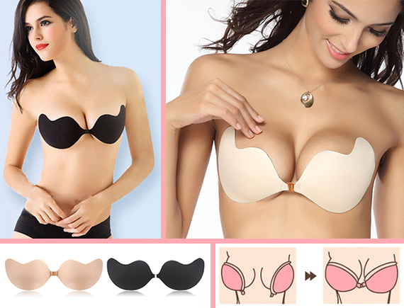 Lifestyle Deal - Onzichtbare Zelfklevende Push-up Beha In Cup A T/m D Lifestyle Deal - Onzichtbare Zelfklevende Push-up Beha In Cup A T/m D