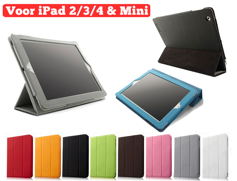 Lifestyle Deal - Pu-lederen Smart Cover Case Voor Ipad 2 / 3 / 4 Of Ipad Mini Lifestyle Deal - Pu-lederen Smart Cover Case Voor Ipad 2 / 3 / 4 Of Ipad Mini