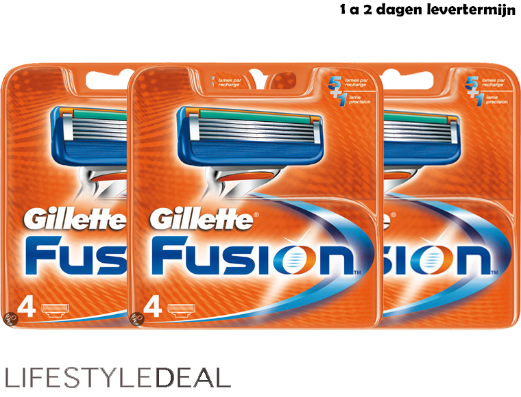 Lifestyle Deal - Real Original Gillette Fusion4pack: Onze Deal Uw Kwaliteit & Altijd Gratis Verzending