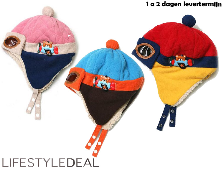 Lifestyle Deal - Schattige Baby Kinder Pilotenmuts Lifestyle Deal - Schattige Baby Kinder Pilotenmuts