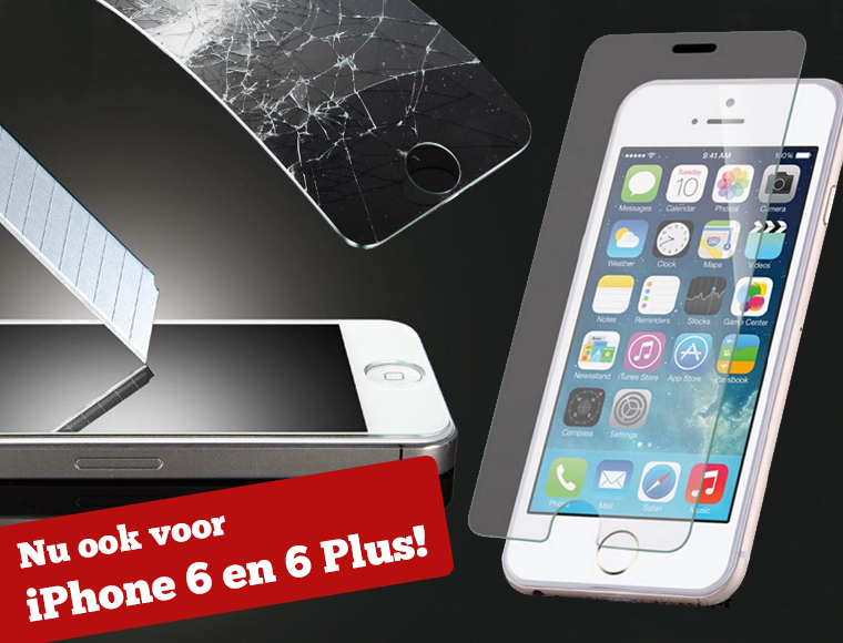 Lifestyle Deal - Screenprotector Van Gehard Glas Voor Iphone 4/S, 5/S, 6, 6+ Of Galaxy S3, S4 Of S5