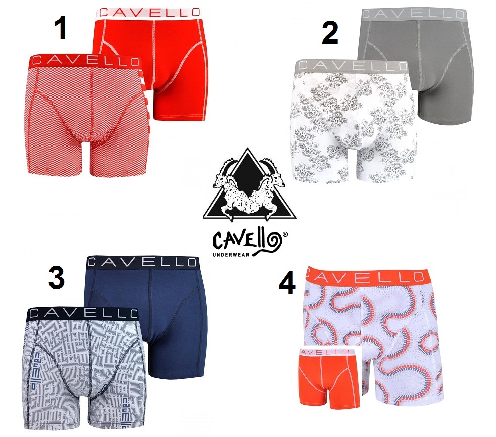 Lifestyle Deal - Set Van 2 Cavello Boxershorts Special Edition In 4 Uitvoeringen Lifestyle Deal - Set Van 2 Cavello Boxershorts Special Edition In 4 Uitvoeringen