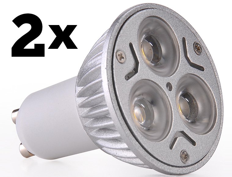 Lifestyle Deal - Set Van 2 Gu10 Led Spots 3X3w Lifestyle Deal - Set Van 2 Gu10 Led Spots 3X3w