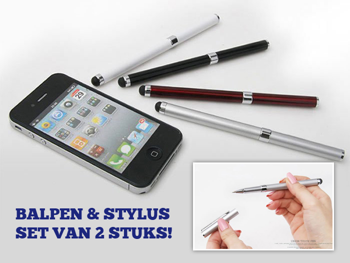 Lifestyle Deal - Set Van 2 Luxe Stylus Balpennen Lifestyle Deal - Set Van 2 Luxe Stylus Balpennen