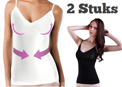 Lifestyle Deal - Set Van 2 Slim Shape Corrigerende Hemdjes Lifestyle Deal - Set Van 2 Slim Shape Corrigerende Hemdjes
