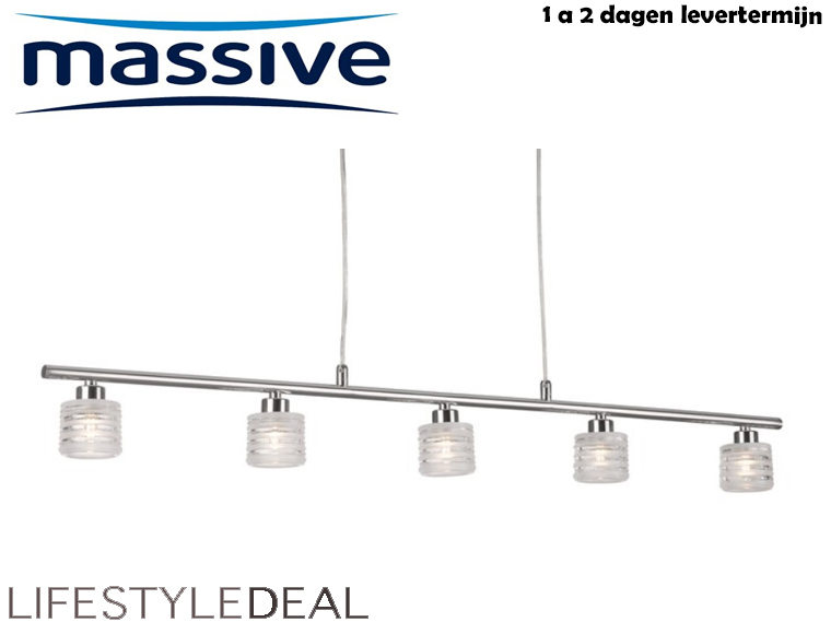 Lifestyle Deal - Sfeervolle Design Hanglamp Met 5 Lichtpunten Lifestyle Deal - Sfeervolle Design Hanglamp Met 5 Lichtpunten