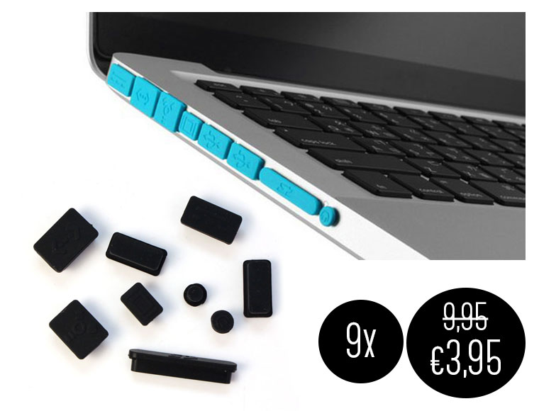 Lifestyle Deal - Siliconen Anti-Stof Plugs Voor Macbook