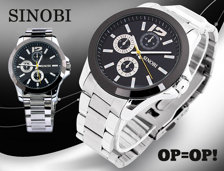 Lifestyle Deal - Sinobi Herenhorloge Met Stalen Band Lifestyle Deal - Sinobi Herenhorloge Met Stalen Band