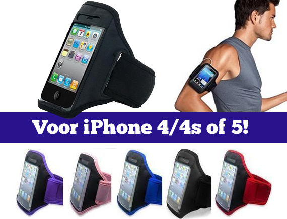 Lifestyle Deal - Sportarmband Voor De Iphone 4/4S Of 5 In 5 Kleuren