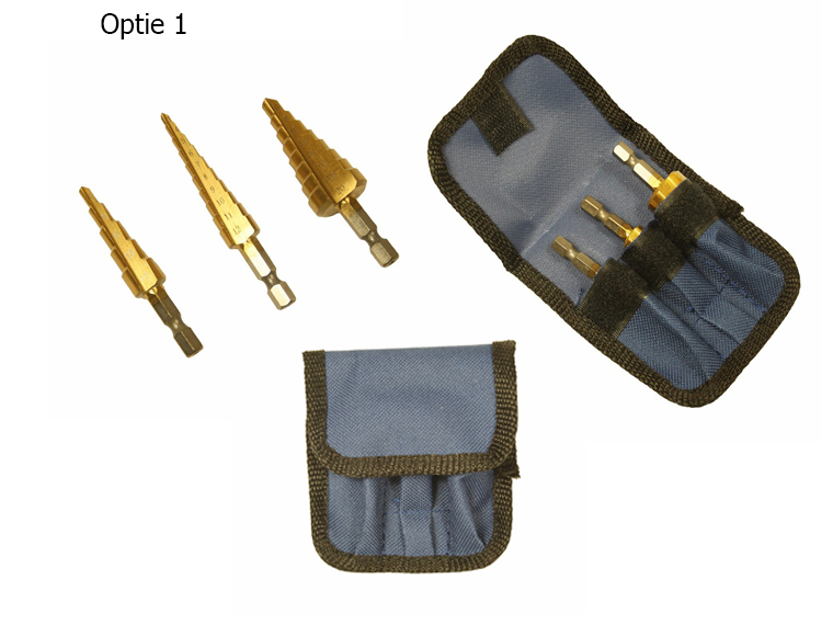 Lifestyle Deal - Stappenboor Set 3Dlg Etui Of Box Lifestyle Deal - Stappenboor Set 3Dlg Etui Of Box