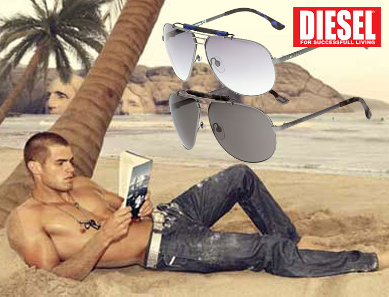 Lifestyle Deal - Stoere Diesel Aviator Zonnebrillen Lifestyle Deal - Stoere Diesel Aviator Zonnebrillen