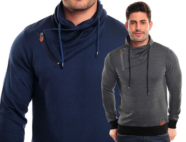 Lifestyle Deal - Stoere Herentrui In Donkerblauw Of Donkergrijs Lifestyle Deal - Stoere Herentrui In Donkerblauw Of Donkergrijs