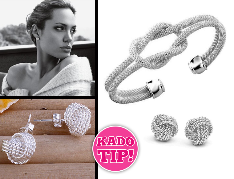 Lifestyle Deal - The Knot: Stijlvolle Sieradenset Van Verzilverde Armband En Oorstekers Lifestyle Deal - The Knot: Stijlvolle Sieradenset Van Verzilverde Armband En Oorstekers