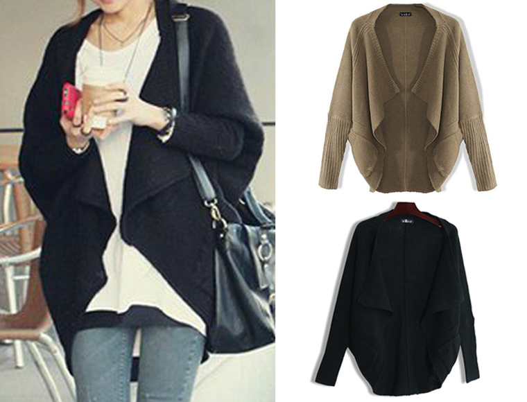 Lifestyle Deal - Trendy Cardigan In Bruin Of Zwart