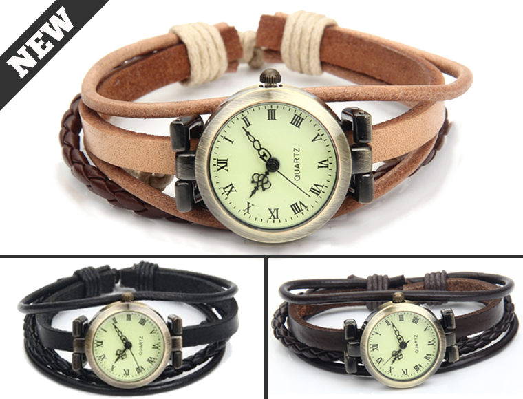 Lifestyle Deal - Trendy Lederen Armbandhorloge In 3 Kleuren Lifestyle Deal - Trendy Lederen Armbandhorloge In 3 Kleuren